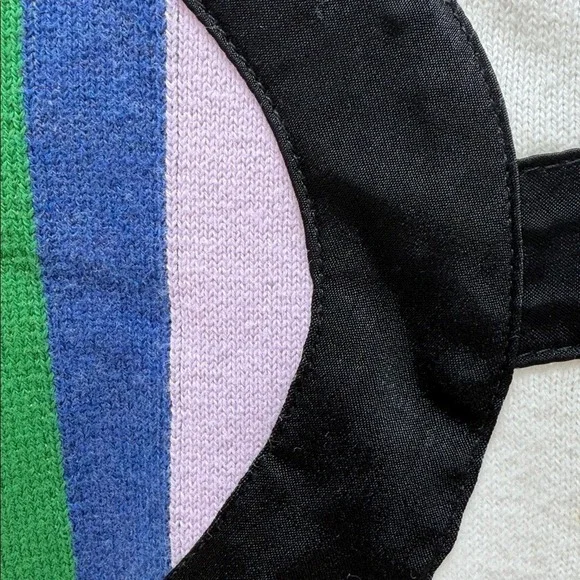 Alice + Olivia Ruthy Rainbow Pride Staceface Appliquéd Cotton-blend Cardigan. - Picture 8 of 10